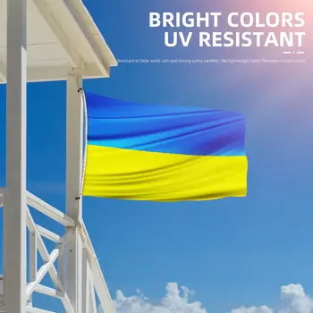 90 * 150 см Флаг Украины Национальный флаг Баннер Офисная деятельность Парад Фестиваль Украшение дома Флаг страны Украина