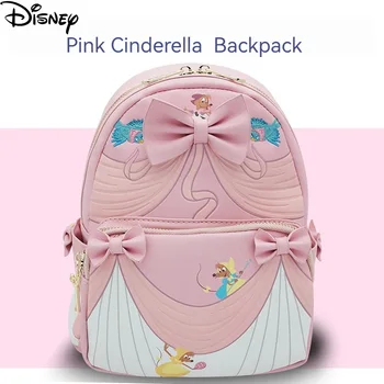 Disney Carton Креативный дизайн Золушки, Розовый рюкзак, Милый рюкзак принцессы, Водонепроницаемые износостойкие Рождественские подарки для студентов