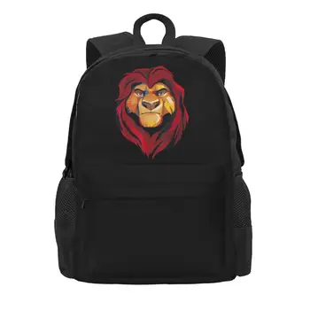 Disney The Lion King Женский рюкзак Mochila Детская школьная сумка Mufasa с портретом лица Компьютерный рюкзак Детская сумка через плечо