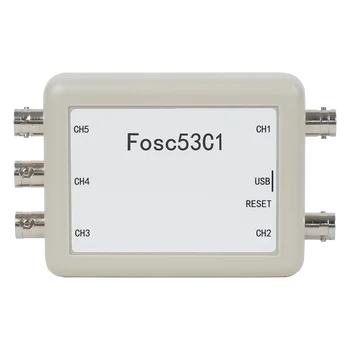 Fosc53C1 USB 5-канальный осциллограф Частота дискретизации 1 М Лабораторный электромонтажный автомобильный портативный портативный осциллограф