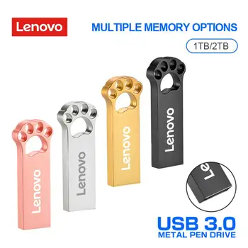 Lenovo Высокоскоростные Флешки 2 ТБ USB Флэш-Накопители 1 ТБ USB 3,0 Флеш-Накопитель Водонепроницаемый Флэш-Накопитель Флешка Usb Для ПК Ноутбук Настольный