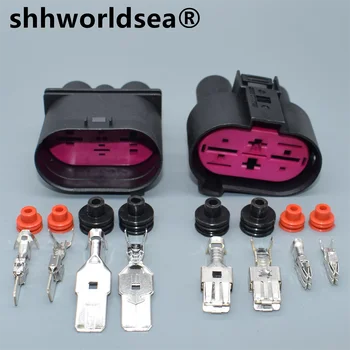 shhworldsea 56,3 мм + 9,5 мм 4pin мужской женский DCS Герметичный разъем питания штекер датчика кислорода Штекер контроллера вентилятора для VW