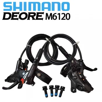 SHIMANO DEORE M6100 2-поршневой M6120 4-поршневой Тормоз MTB Для Горных велосипедов Гидравлический Дисковый Тормоз MTB BR BL-M6100 DEORE Brake