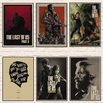 The Last of Us Zombie Survival Horror Game Плакаты Ретро Крафт-Бумажный Плакат Настенное Художественное Изображение для Гостиной Домашнего Декора