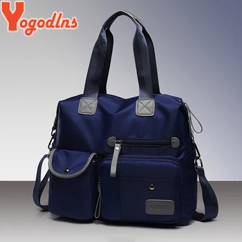Yogodlns Новое поступление, нейлоновые женские сумки-мессенджеры, повседневная женская сумка большой емкости, женские сумки через плечо, водонепроницаемые