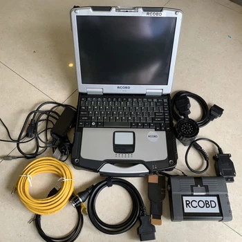 Автоматический диагностический программный инструмент сканер кода Icom A2 B C Лучшего качества для автомобилей Bmw с новейшим программным обеспечением SSD в ноутбуке CF30