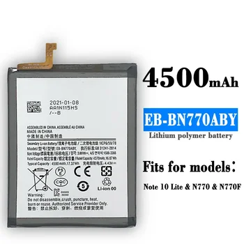 Аккумулятор EB-BN770ABY Для Samsung Galaxy Note10 Lite Подлинный Аккумулятор N770 N770F 4500 мАч Литиевая Батарея Высокой Емкости