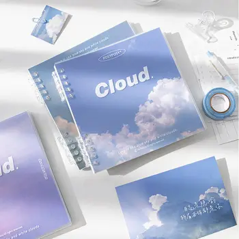 Альбом для вырезок серии Cloud Journal Ins, креативный водонепроницаемый блокнот с отрывными листами и наклейкой, сумка для хранения фотографий для студенческих принадлежностей