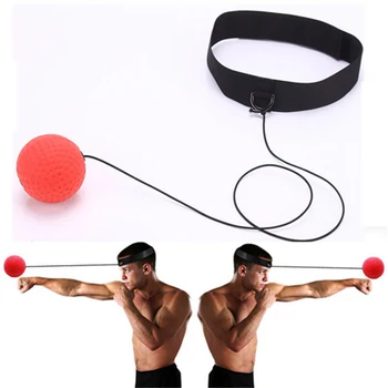 Боксерский рефлекторный мяч, устанавливаемый на голову, Санда для тренировки реакции рук и глаз, мешок с песком для муай Тай, оборудование для фитнеса Boxeo