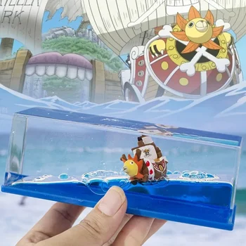 Веселый плавучий корабль Fluid Liquid Thousand Sunny Barcos, Плавучая лодка One Piece Drift Barcos, украшения для гостиной, подарки