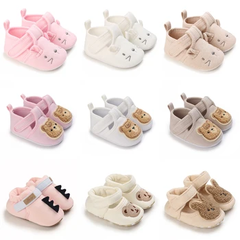 Весенне-осенний новый детский мультяшный Предходящий малыш, легкая обувь для ползания на мягкой подошве, обувь для кроватки для новорожденных мальчиков и девочек