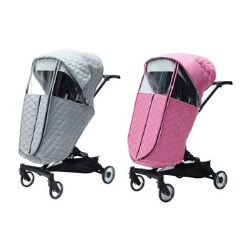 Ветрозащитный пылезащитный чехол, водонепроницаемый дождевик, теплый чехол для детской коляски, 4 слоя для коляски QX2D