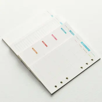 Внутренняя бумага Candy разных видов для спирального блокнота: планировщик на неделю / день / месяц, список