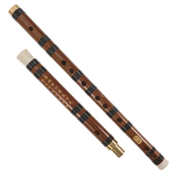 Двухсекционная флейта, креативный классический китайский музыкальный инструмент, игрушки, Степлер, Профессиональный бамбуковый детский