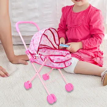 Детская коляска для кукол, переноска для кукол, подарок для девочек на День Святого Валентина, подарки