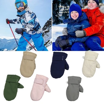 Детские зимние перчатки, мягкие и теплые вязаные варежки, утепленные зимние перчатки, зимние перчатки, легкие перчатки для мальчиков и девочек, прямая доставка