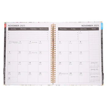 Ежемесячный планировщик Календарь Планирования Офисное расписание Блокнот Английское расписание Ноутбуки Портативные Офисные школьные принадлежности
