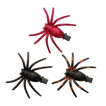 Заколки для волос Hot Girls, имитирующие заколки в форме пауков для подростков на Хэллоуин HXBA
