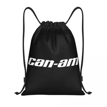 Изготовленная на заказ мотоциклетная сумка на шнурке с принтом BRP Can-Am для тренировок, рюкзаки для йоги, Женская Мужская Спортивная сумка для спортзала