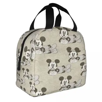 Изолированные сумки для ланча с Микки Маусом Disney, Термосумка, Контейнер для ланча, Герметичная Сумка, Ланч-бокс, Сумки для хранения продуктов, Пляжный Пикник