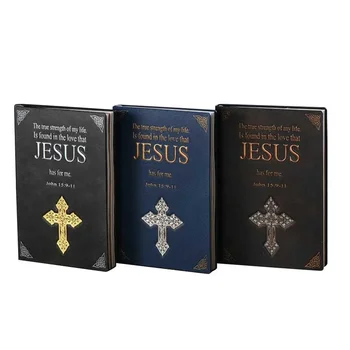 Иисус, Крест Божий, Европейский Винтажный рельефный 3D дневник, записная книжка, молитва, дневник формата А5, записная книжка Faith, изысканная кожаная записная книжка