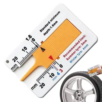 Инструмент для измерения глубины резьбы в шинах Глубиномер для шин от 0 до 20 мм Штангенциркуль для измерения толщины автомобильных шин Инструмент для ремонта