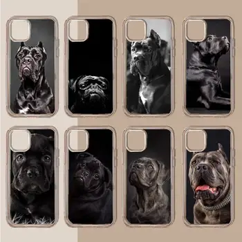 Итальянский Чехол Для Телефона Cane Corso Mastiff Dogs Прозрачный мягкий Для iphone 11 13 12 14 x xs xr pro max mini plus