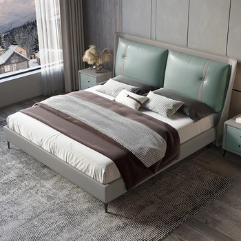 Компактный Органайзер для хранения Двуспальной Кровати Многофункциональная кровать для отдыха Queen Size Роскошная Домашняя Мебель Camas Matrimoniales