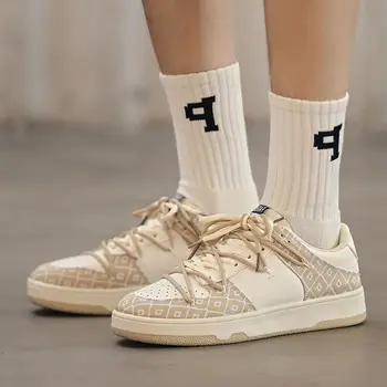 Мужские кроссовки Вулканизированная обувь на шнуровке Индивидуальный дизайн Скейтбординг Баскетбол Теннис Уличная спортивная обувь Повседневная обувь Мужская