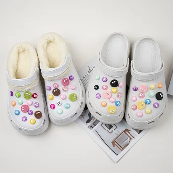 Мультяшные амулеты M bean Croc, сделанные своими руками, Дизайнерские Модные Милые красочные сабо, универсальные Забавные амулеты для обуви Croc, горячая распродажа
