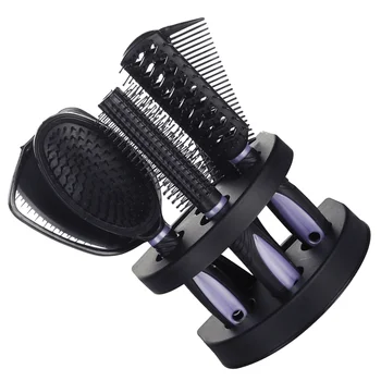 Набор расчески для волос Расческа с зеркалом и подставкой-держателем Салонная расческа для волос (фиолетовый)