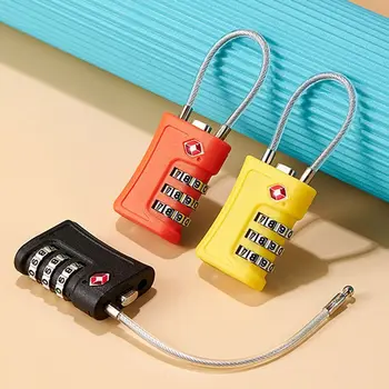 Навесной замок с контрастным цветовым оформлением Таможенный кодовый замок TSA для дорожного багажа с возможностью смены пароля