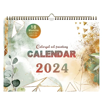 Настенный календарь на 2023-2024 годы, Заметки, Ежемесячные списки дел на праздники, дома, в офисе, Памятка на плотной бумаге, Постоянное Планирование