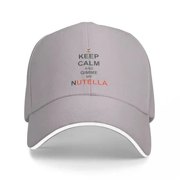 Новая бейсболка Keep calm and gimme my nutella Cap, роскошная мужская шляпа, бейсболки, мужская кепка, Женская кепка