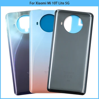 Новинка для Xiaomi Mi 10T Lite 5G Задняя крышка аккумулятора, задняя дверь, 3D Стеклянная панель, корпус аккумулятора Mi 10T Lite, чехол с клеем, замена