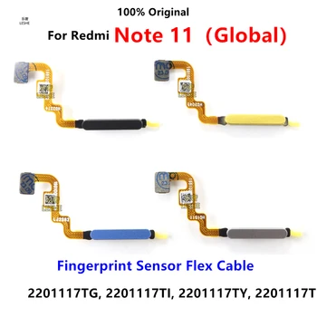 Оригинальная Новая Кнопка Home FingerPrint Touch ID Сенсор Гибкий Кабель Для Xiaomi Redmi Note 11 4G Global