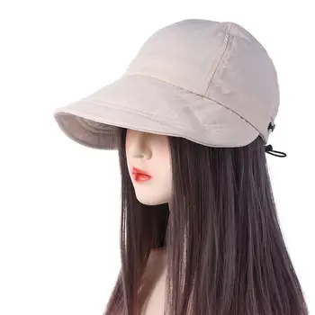 Повседневные путешествия на открытом воздухе для девочек, солнцезащитная кепка, Солнцезащитная кепка для женщин, хлопковая бейсболка, кепка в корейском стиле, бейсбольная кепка с козырьками