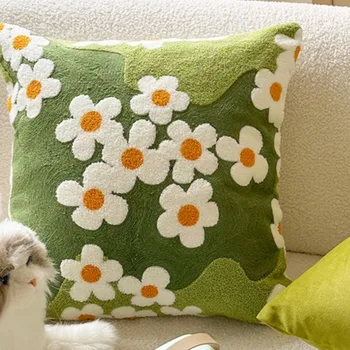 Подушки Mini Flora, наволочка Green Garden, Декоративная наволочка для дивана 45x45, домашний декор для гостиной на веранде в стиле кантри