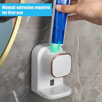 Простой в использовании дозатор зубной пасты Датчик зубной пасты Электрический дозатор зубной пасты с сенсорным управлением для ванной комнаты для детей