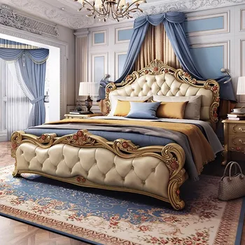 Роскошные каркасы кроватей в скандинавском стиле, Необычный матрас Queen, Уникальная платформа для кровати размера King Size, Спальный гарнитур Princess Cama Box Casal, мебель для спальни