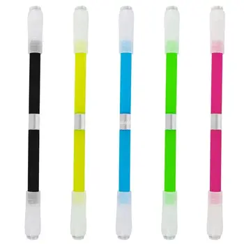 Светодиодная вращающаяся ручка с декомпрессионной ручкой, вращающаяся ручка, которая не может писать для детского студенческого челнока