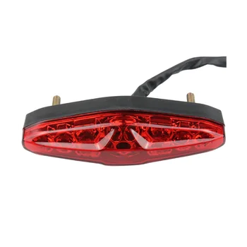 Светодиодный задний фонарь с красным корпусом 12V для Harley Cruiser Prince, внедорожный вездеход, пляжный багги, винтажный стоп-сигнал