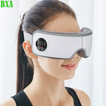 Складной массажер для глаз с нагревательными вибраторами, многочастотный массаж для расслабления глаз, снижения напряжения глаз, улучшения сна PG-2404G5