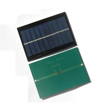 Солнечная панель мощностью 1 Вт 5 В 100 * 70 мм