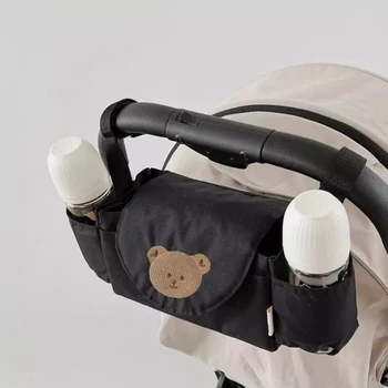 Уличный Держатель для хранения коляски, сумка для подгузников, Подвесные Органайзеры для сумок, Сумка для перевозки с рисунком Медведя из мультфильма / Белки, сумка для мамы