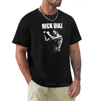 футболка, мужские летние футболки, футболка Ника Диаса, одежда из аниме, футболки спортивных фанатов, рубашка с животным принтом для мальчиков, мужские белые футболки