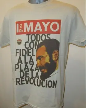 Футболка с плакатом Todos Con Fidel Куба Гаванская революция Кастро Че Гевара S276