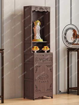 Шкаф для одежды Шкаф Бога богатства Алтарь Алтарь Святилища Будды Домашняя Курильница для Благовоний Стол Шкаф-Святилище Авалокитешвары