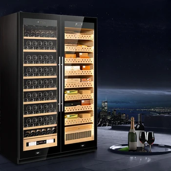 Шкаф для сигар SD800 с двойной дверью, шкаф для сигар, винный шкаф, комбинированный шкаф, интеллектуальный шкаф для хранения