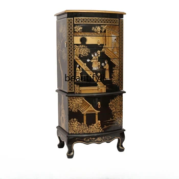 Шкаф для спальни Настенный Деревянный комод для хранения сувениров Новый шкаф для ювелирных изделий в китайском стиле